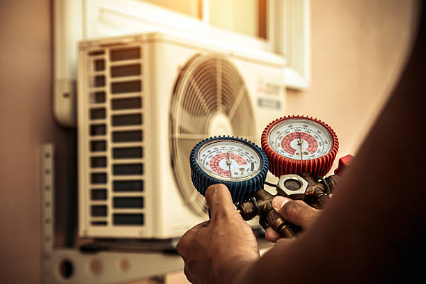 Professional Ductwork Repair technician working in Zenda, WI